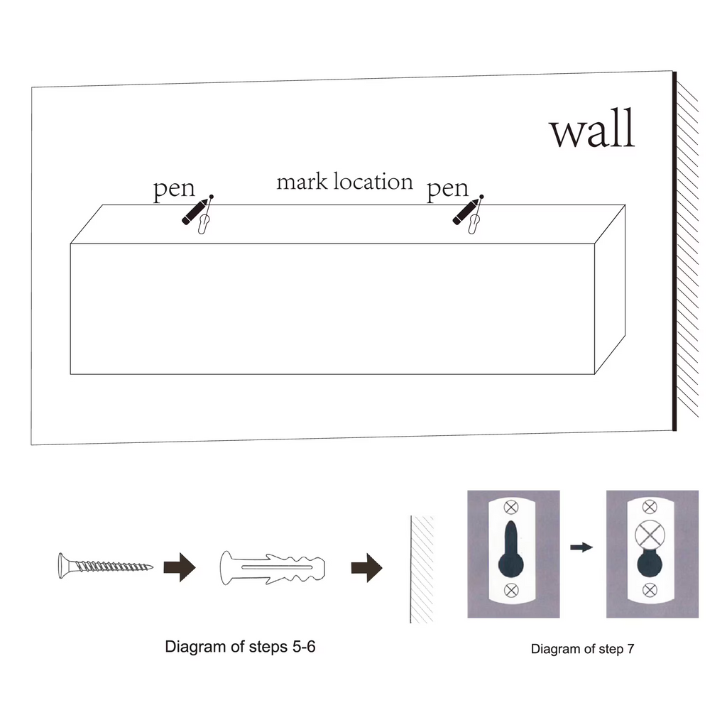 3-Piece Floating Wall Shelves, 23.62" Wood Wall Mounted Shelf Set for Books, Plants & Decor with Invisible Brackets, Tan+White
