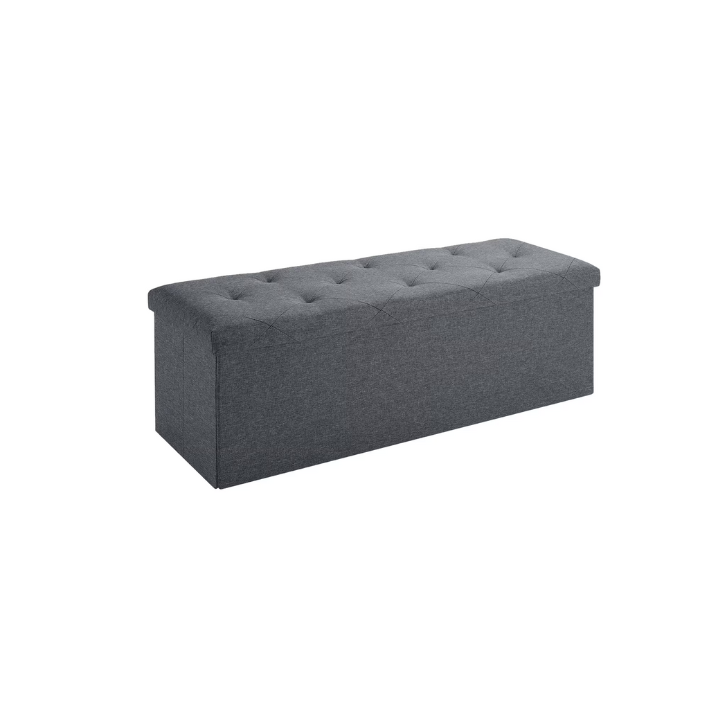 Folding Storage Bench, Foot Rest, End of Bed Bench, Storage Chest, for Living Room, Bedroom, Entryway