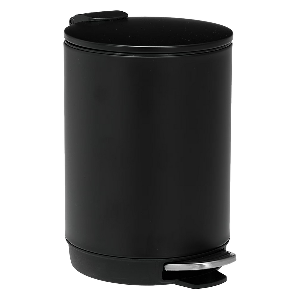 3L/0.8 Gallon Round Step Trash Can, Small Stainless Steel Bathroom Garbage Can with Foot Pedal and Removable Inner Bucket