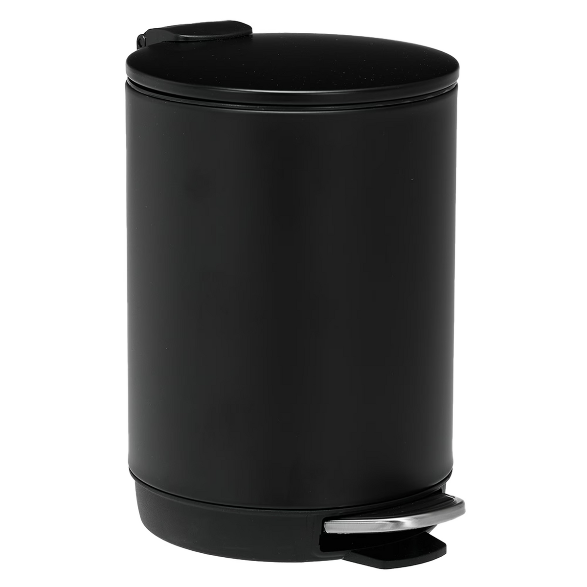 3L/0.8 Gallon Round Step Trash Can, Small Stainless Steel Bathroom Garbage Can with Foot Pedal and Removable Inner Bucket