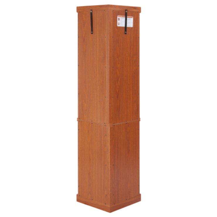 AEELLEEA Hexagonal Glass Curio Cabinet, Adjustable Tempered Glass Shelves, Mirrored Back, Magnetic Doors