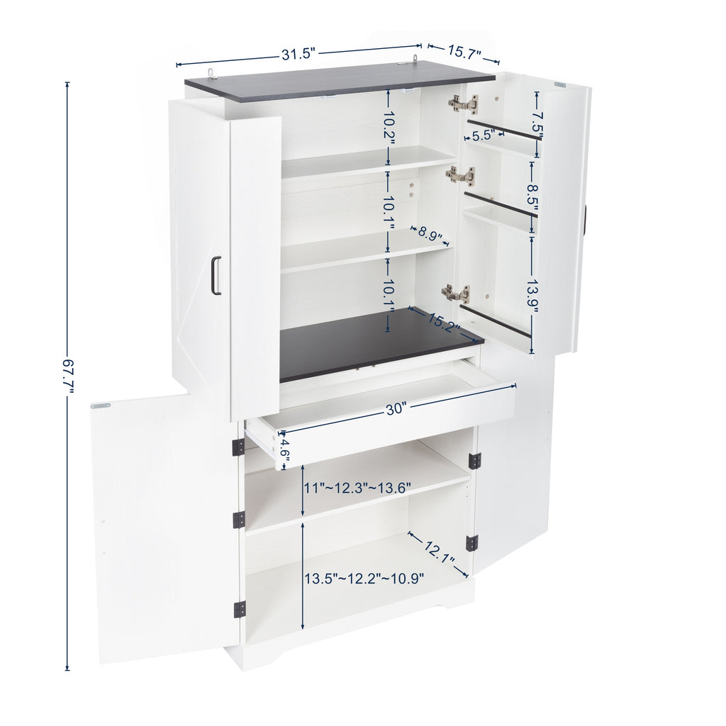 67.7” Kitchen Pantry