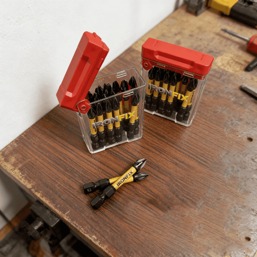 20PCS PZ2 Screwdriver Bits, 50mm Magnetic Pozidriv Drill Bit Set, S2 Steel Impact Driver Bits for Power Drill, Woodworking & Home Repair