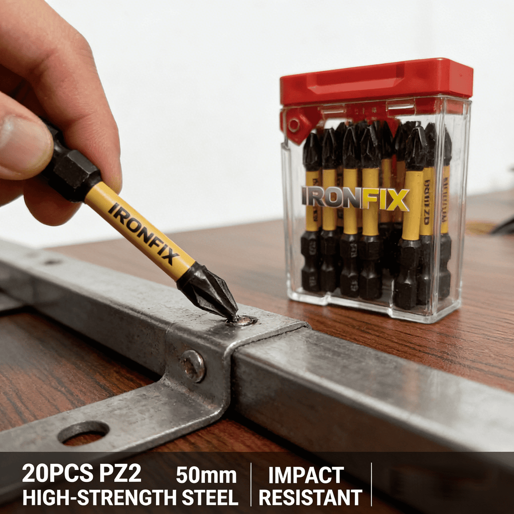 20PCS PZ2 Screwdriver Bits, 50mm Magnetic Pozidriv Drill Bit Set, S2 Steel Impact Driver Bits for Power Drill, Woodworking & Home Repair