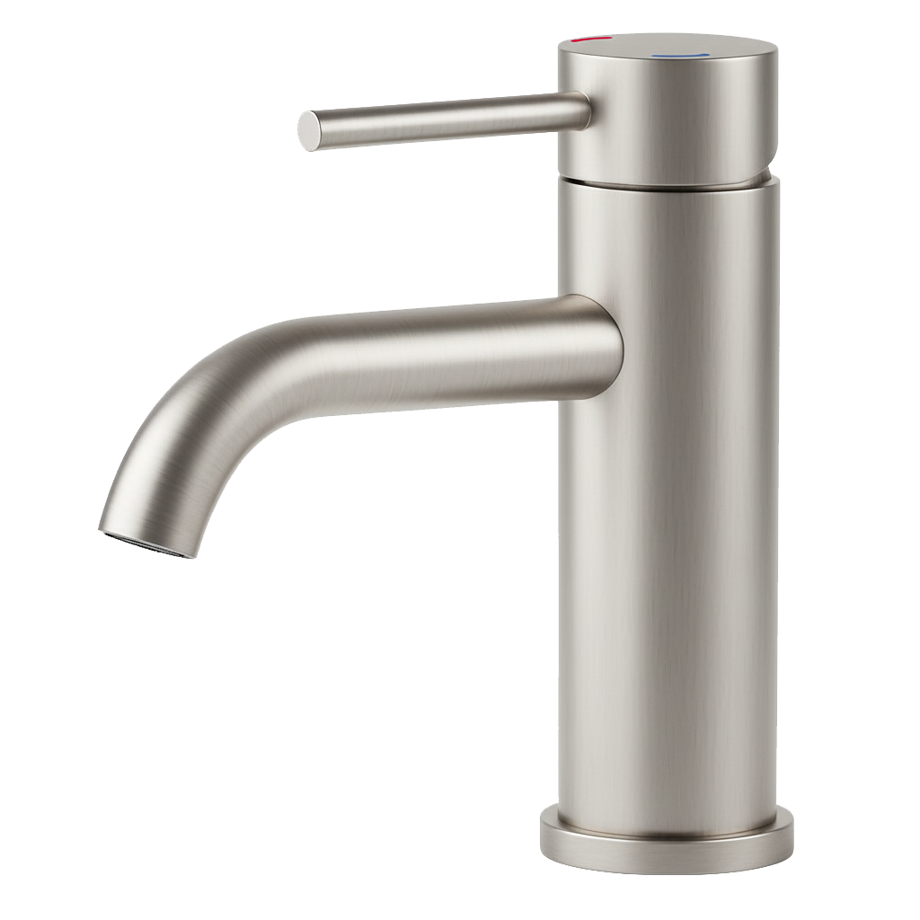 Single Hole Matte  Bathroom Faucet with Pop Up Drain Assembly and Faucet Supply Hose, Single Handle Lavatory Faucets for Sink, Sink Faucet Bathroom