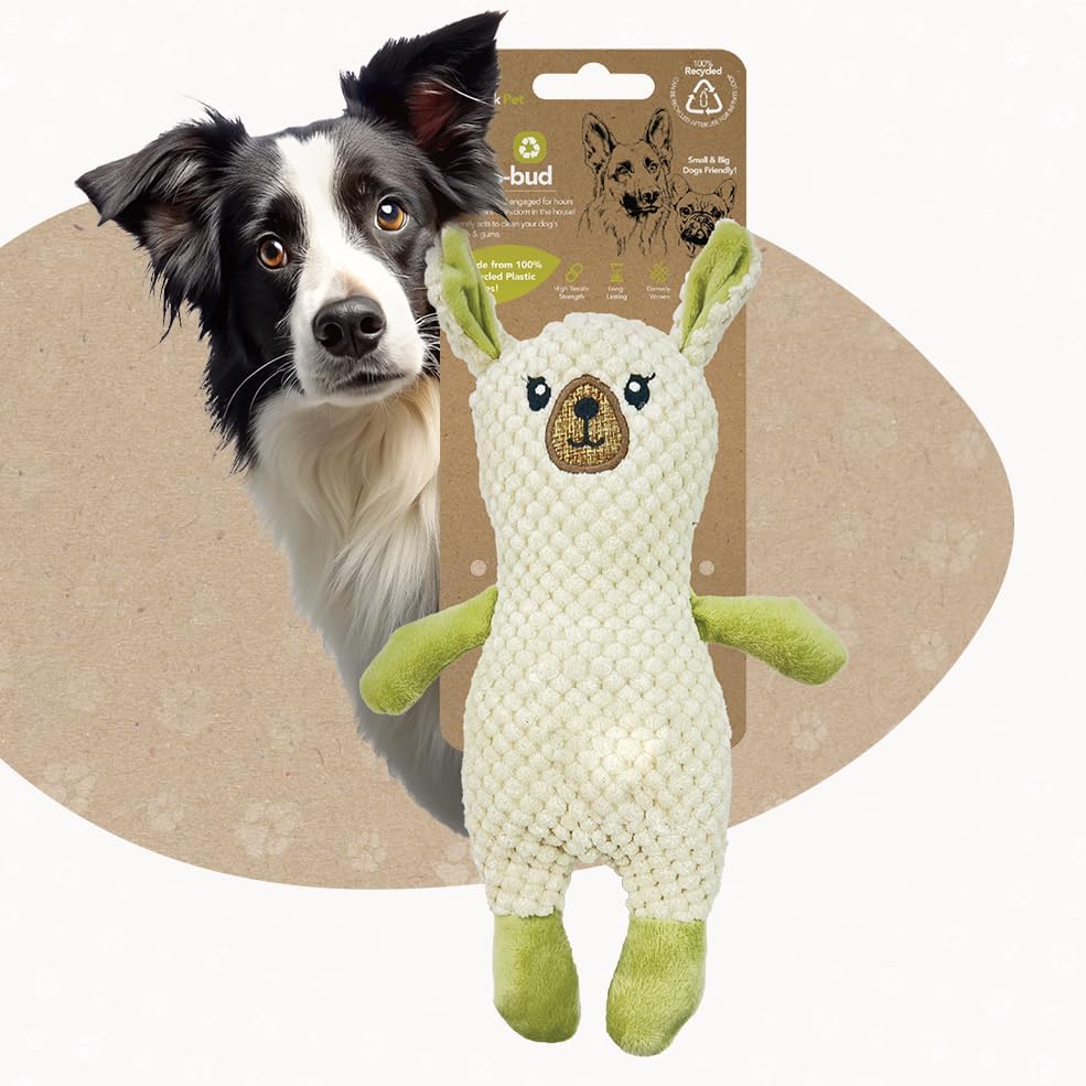ZippyPaws Pet Toy for Dogs, Densely Woven Squeaky Dog Toys with Built in Squeak, Long-Lasting and Durable Dog Toys, Recycled Plush Dog Squeaky Toys