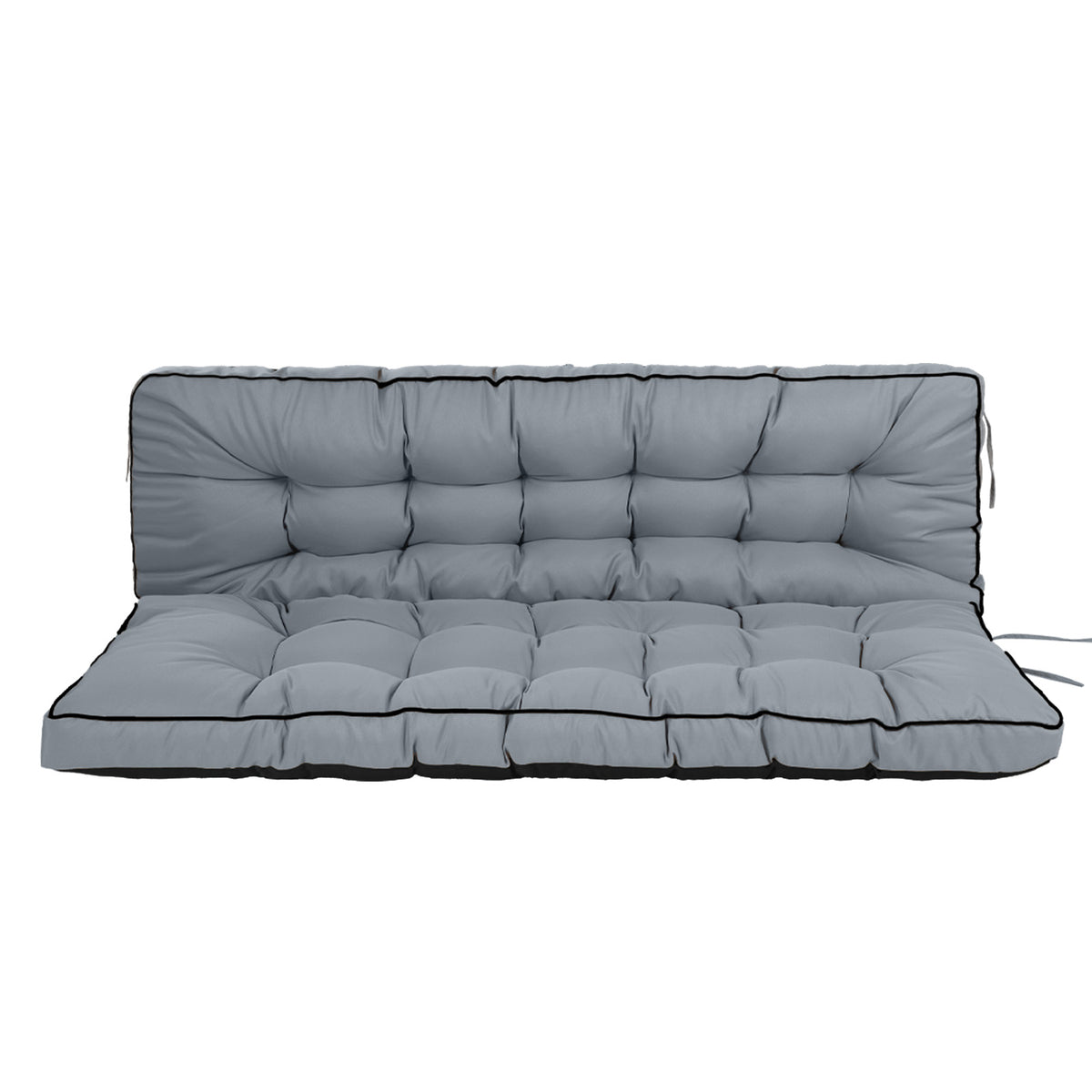 AEELLEEA 70 Inch Outdoor Porch Swing Cushion, Waterproof UV Resistant 4" Thick Bench Swing Replacement Cushion with Secure Fixing Ties