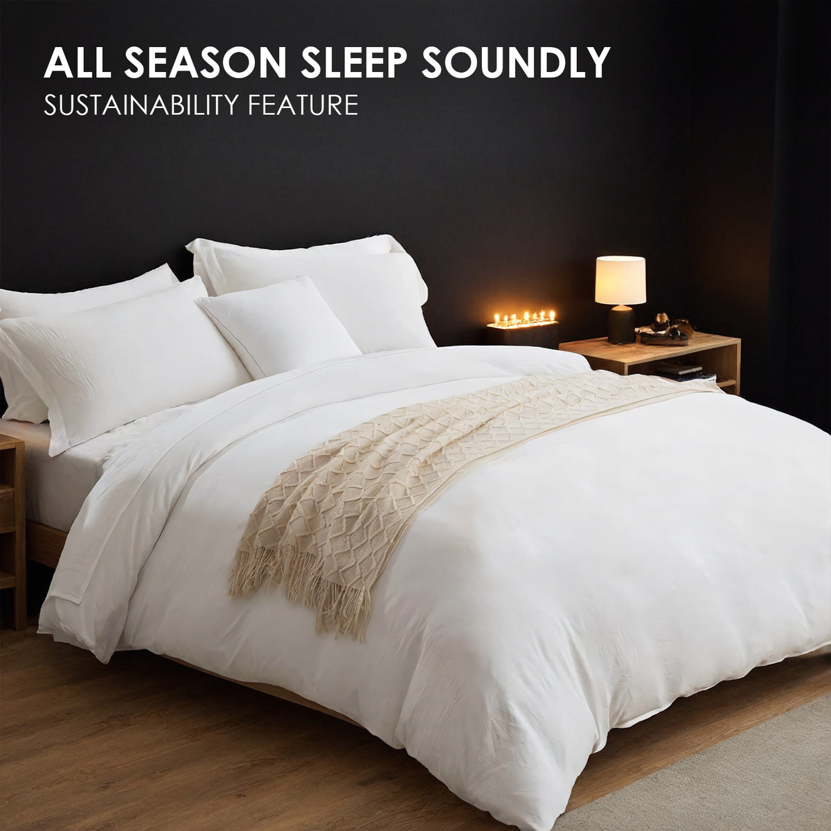 3 Piece White Washed Cotton Duvet Cover Set with Zipper, 100% Premium Cotton Bedding Set Hotel Quality, Soft Breathable Comforter Cover + 2 Pillowcases, Machine Washable