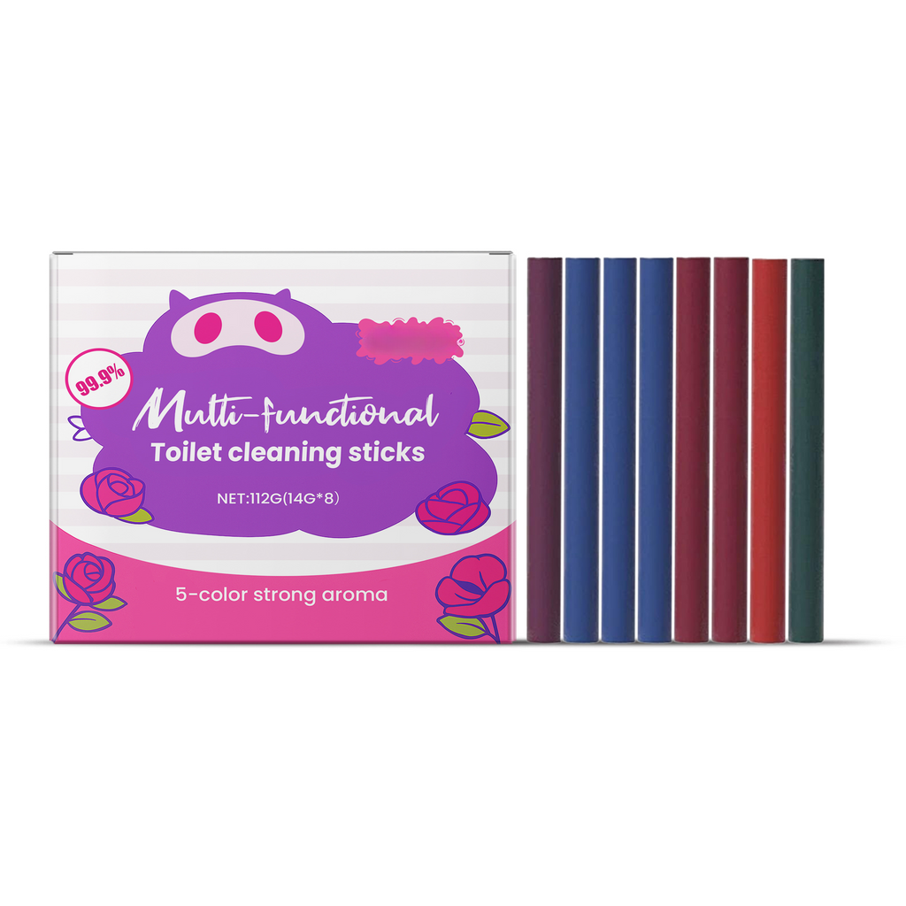 Multi-Functional Toilet Cleaning Sticks, Long Lasting Scent Toilet Tank Cleaner Sticks, Limescale & Stain Remover for Bathroom Toilet Bowl