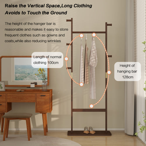 Coat Racks solid wood hanger 23.6* 11*71in Solid environmental protection easy to assemble beautiful can be placed in the bedroom/living room
