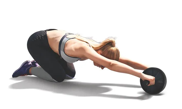 Ab Roller Wheel, Abdominal Exercise Roller with Knee Pad, Non-Slip Handles for Home Gym Core Strength Training for Men Women