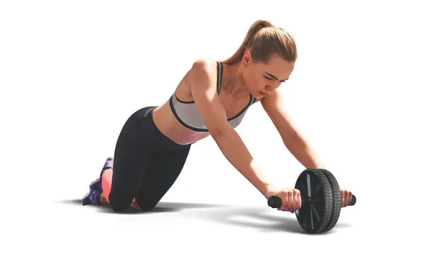 Ab Roller Wheel, Abdominal Exercise Roller with Knee Pad, Non-Slip Handles for Home Gym Core Strength Training for Men Women
