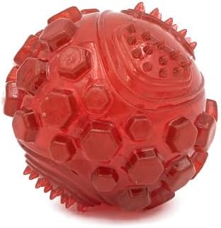 ZippyPaws ZippyTuff Squeaker Ball Christmas Dog Toy - Plush Squeaky Holiday Dog Gifts for Small & Medium Puppy Dogs, Interactive Hide & Seek Stocking Stuffers for Pets - Green, Large