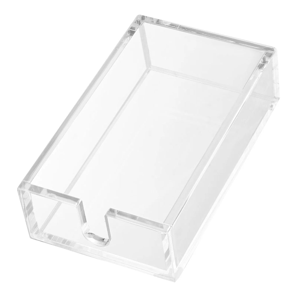 Clear Acrylic Napkin Holder, U-Shaped Guest Towel Tray for Bathroom & Kitchen, Disposable Paper Towel Holder, 9.1x5.5x2.6 Inch
