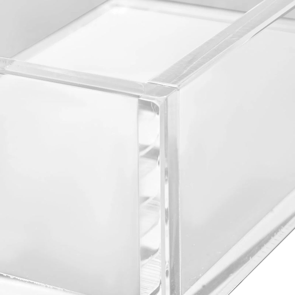 Clear Acrylic Napkin Holder, U-Shaped Guest Towel Tray for Bathroom & Kitchen, Disposable Paper Towel Holder, 9.1x5.5x2.6 Inch