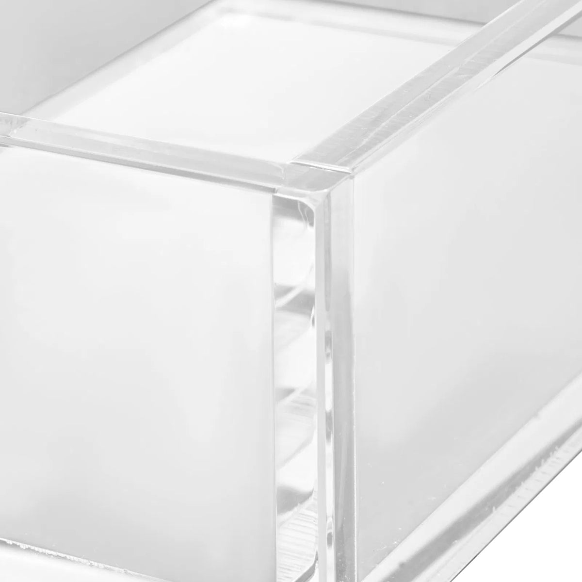 Clear Acrylic Napkin Holder, U-Shaped Guest Towel Tray for Bathroom & Kitchen, Disposable Paper Towel Holder, 9.1x5.5x2.6 Inch