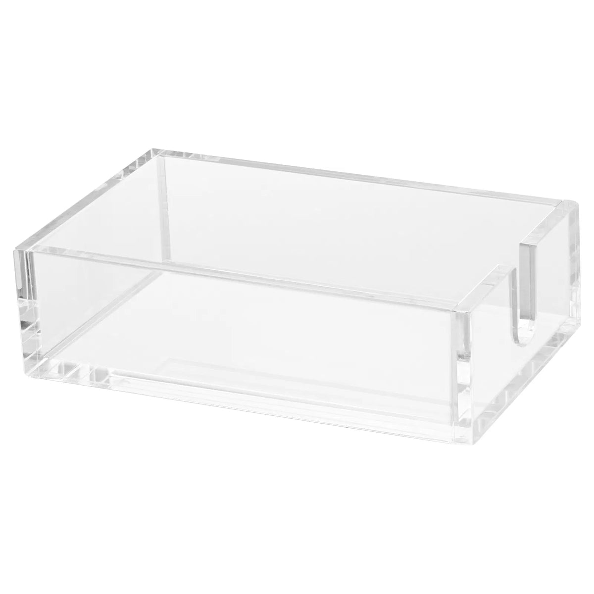 Clear Acrylic Napkin Holder, U-Shaped Guest Towel Tray for Bathroom & Kitchen, Disposable Paper Towel Holder, 9.1x5.5x2.6 Inch