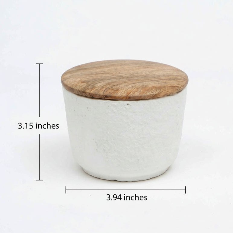 Jar Candle Ecomix Wax Fill With Wooden Lid Mimosa, 7oz