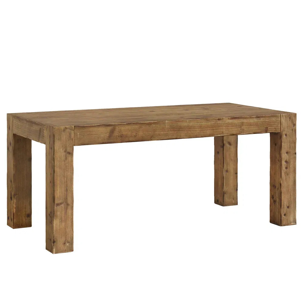 Rustic Brown Wooden Executive Computer Desk, 62.99" Wide Rectangular Home Office Study Desk for Work & Meeting