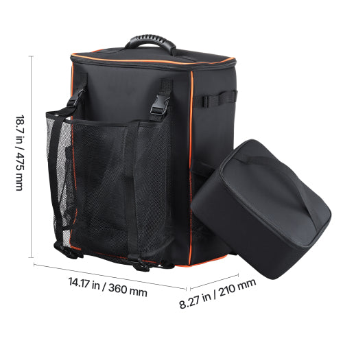 33L Welding Backpack, 600D Polyester Tool Bag with Helmet Holder and Insulated Cooler Bag, for Welding Camping