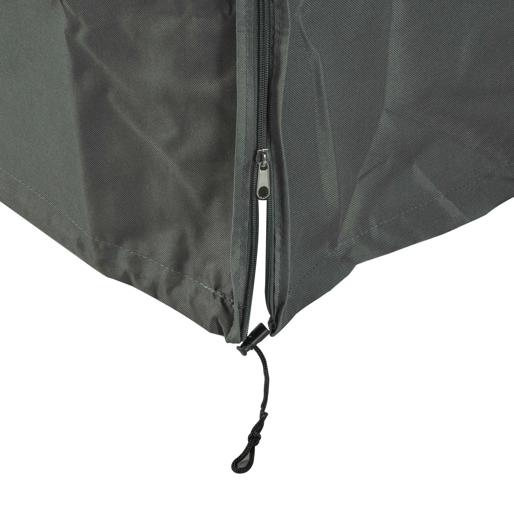 Outdoor Patio Swing Chair Cover, Waterproof 600D Oxford, UV-Resistant with Zipper & Drawstring, 80.75 x 48.75 x 64.5 in, Gray