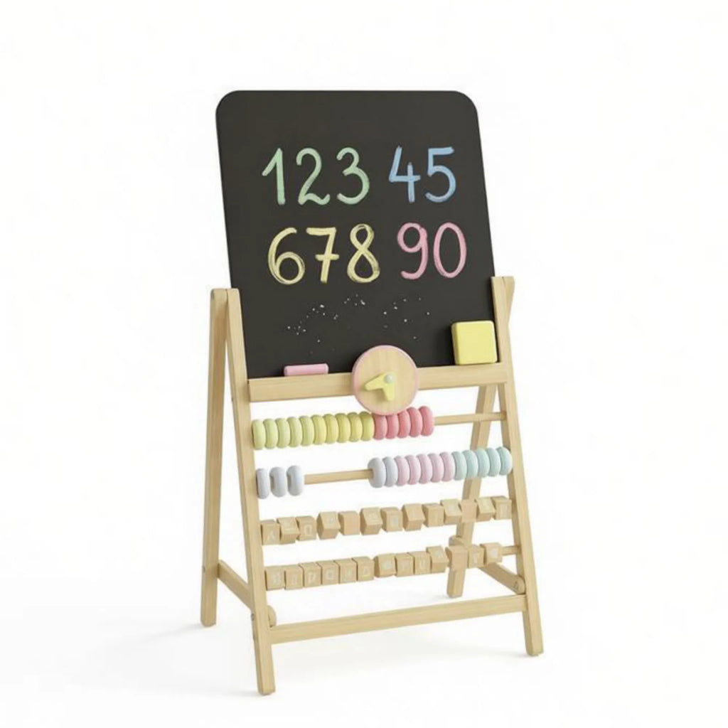 15‑Inch Decorative Art Easel with Removable Clock, Tabletop Display Stand for Bedroom Home Decor