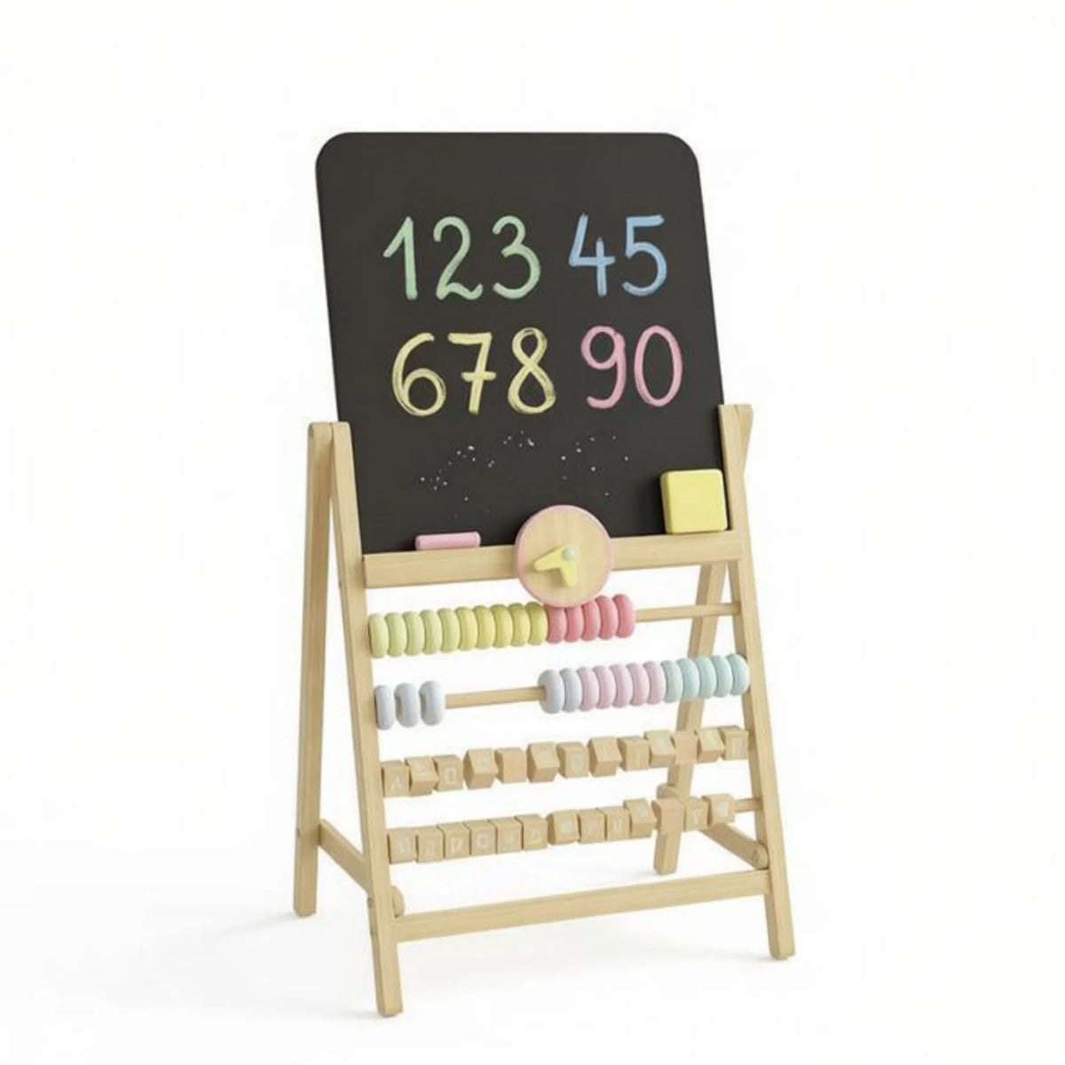 15‑Inch Decorative Art Easel with Removable Clock, Tabletop Display Stand for Bedroom Home Decor