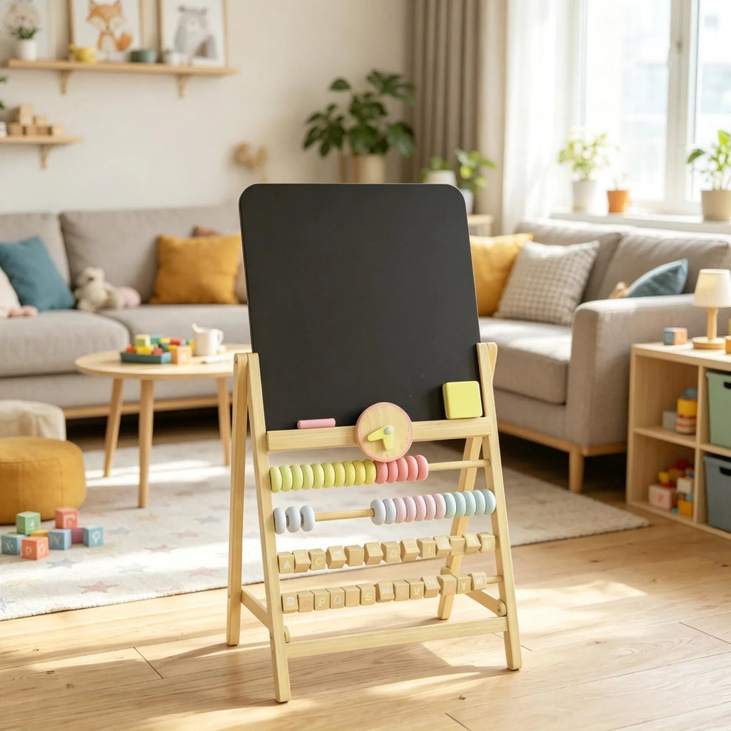 15‑Inch Decorative Art Easel with Removable Clock, Tabletop Display Stand for Bedroom Home Decor