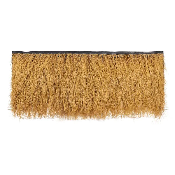 AEELLEEA-Artificial PE Thatch Roof Roll, 47.2x15.7in Natural Lifelike Simulated Straw Mat, Waterproof UV Resistant for Garden Resort