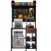 3D Printer Stand Workstation with Filament Storage, Printer Shelf Desk with Pegboard Hooks Drawer and Power Station for Garage Studio