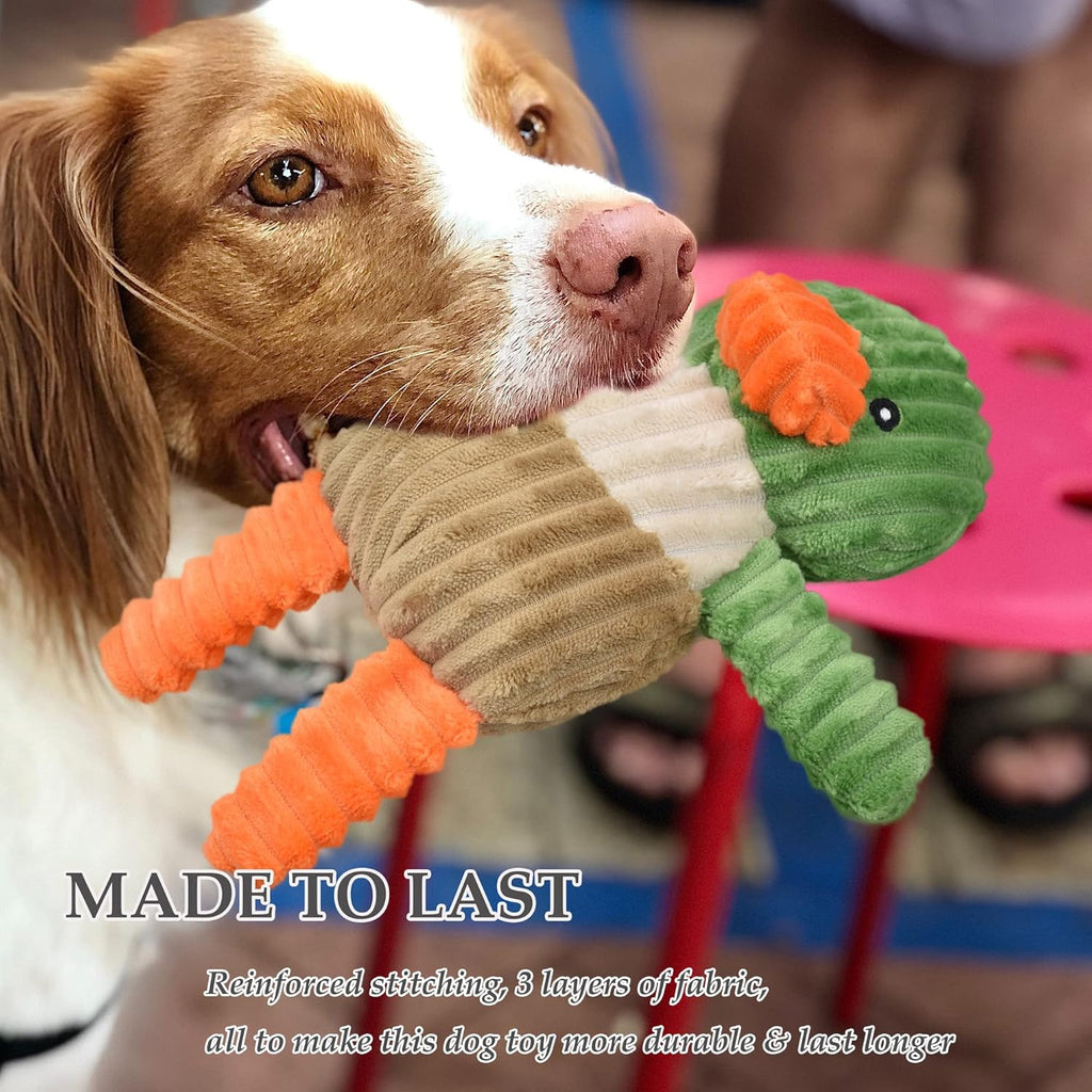 LECHONG 5 Pack Tough Dog Toys Stuffed Squeaky Dog Toys Assortment Plush Animal Dog Toy Value Bundle Puppy Pet Dog Toys for Small Medium Large Dogs : Pet Supplies