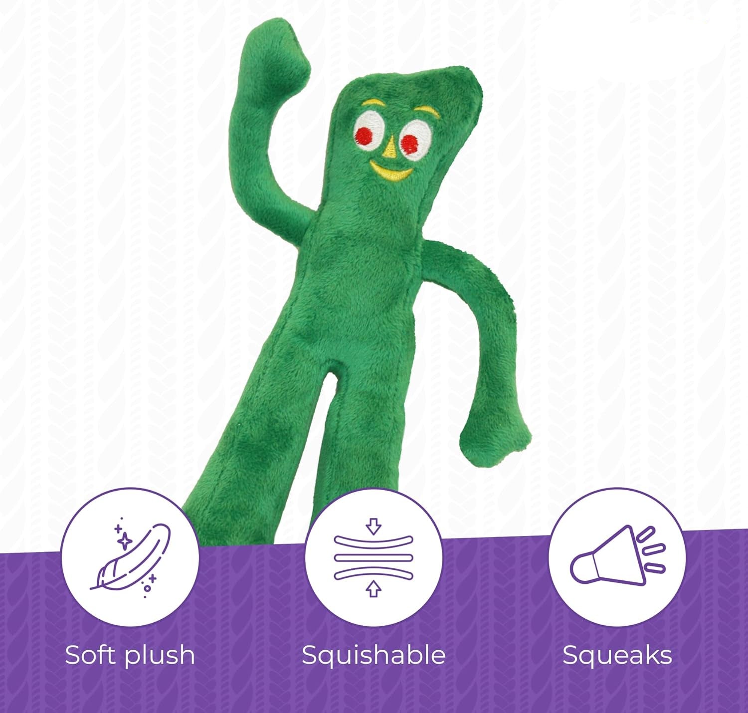 ZippyPawsDog Plush Toy -Extra Soft Plush w/ Flexible Legs & Arms  - Cute Dog Pet Toy (9", Green)