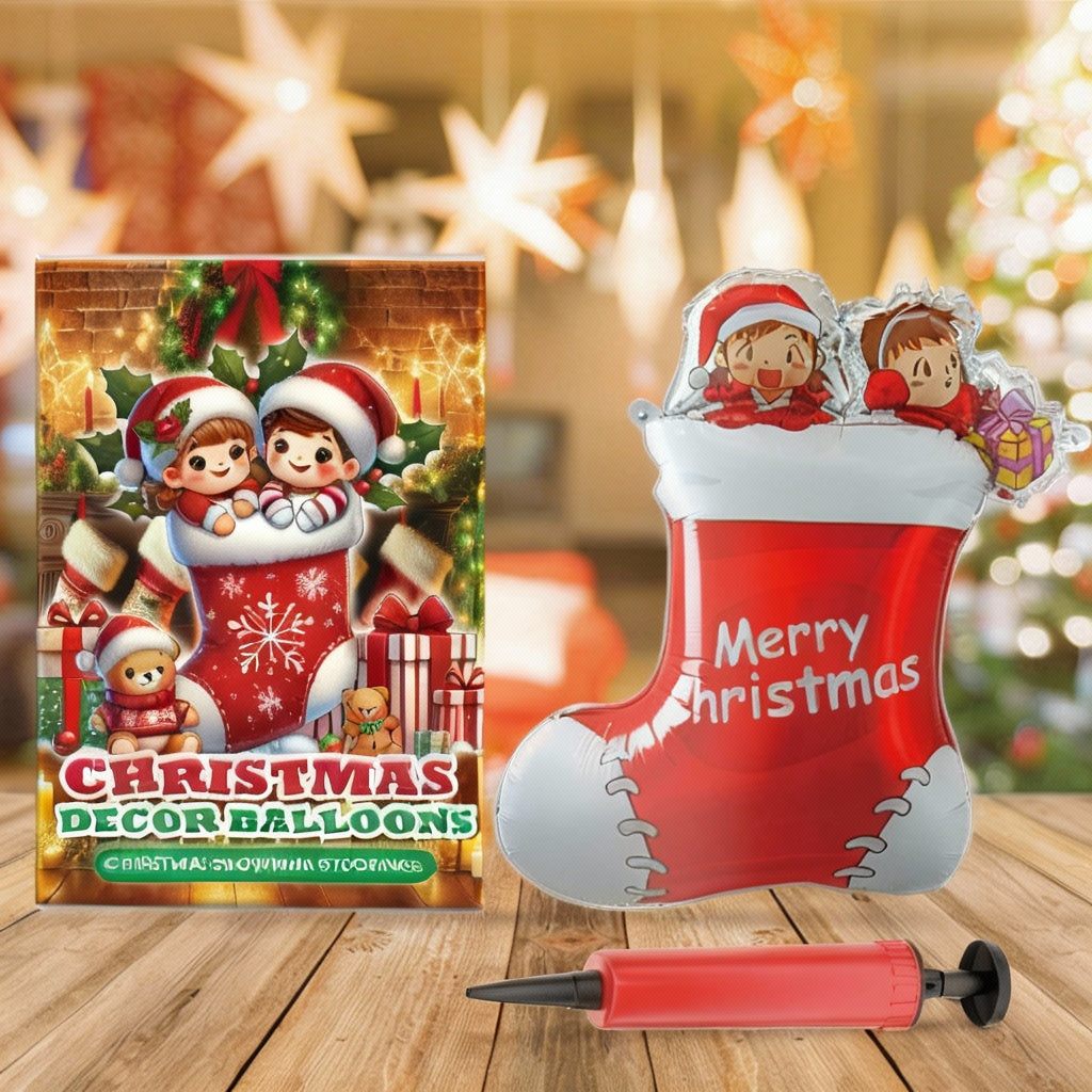 Dowmoo Christmas Balloons Balloon Standing Santa Claus Reindeer Christmas Tree Event Atmosphere Decoration