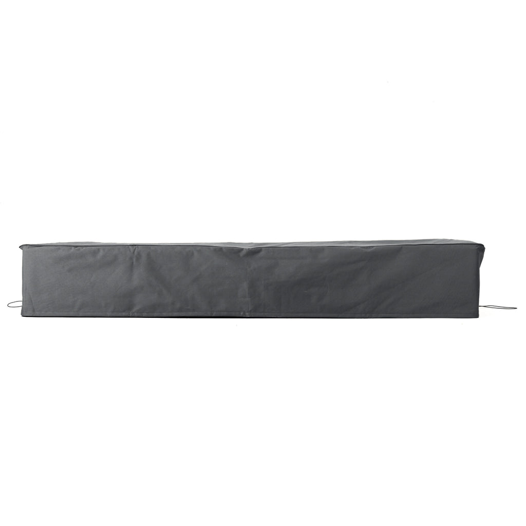 AEELLEEA 2 Pack Outdoor Chaise Lounge Cover, Waterproof Weather Resistant Patio Lounge Furniture Cover 83"×30"×12", Dark Gray