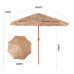 Thatched Patio Umbrella, Tiki Style Outdoor Straw Umbrella with Tilt Adjustment and Crank, Wood Pole for Pool Beach Garden