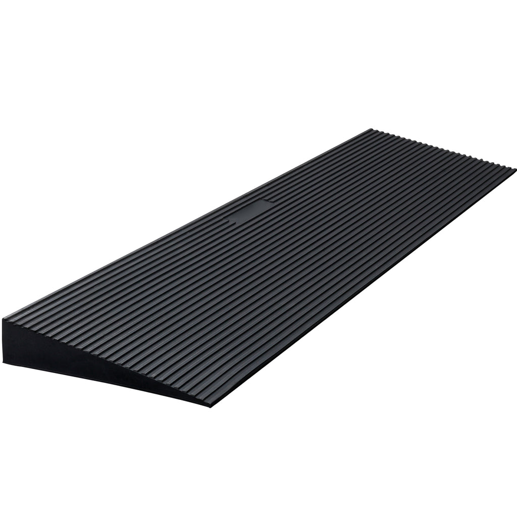 .2" Rise Cuttable Threshold Ramp for Doorways, 35.4" Wide Natural Rubber Wheelchair Ramp, Non-Slip Wheelchair Ramp for Home & Groceries