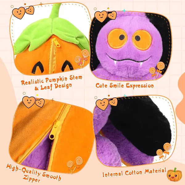 11 Inch Reversible Purple Bat Plush Pillow, Soft Bat Stuffed Animal, Cute Plush Toy Gift for Toddler Boys & Girls