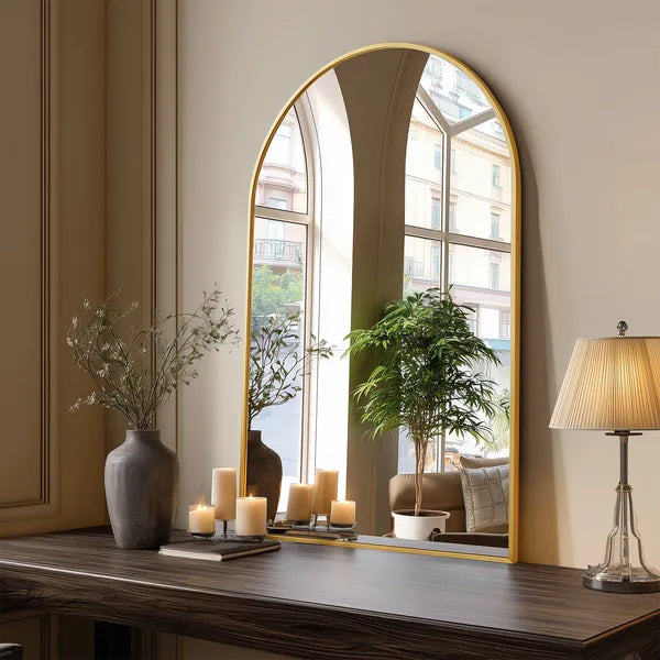 Aeelleea 30x20 Inch Bathroom Wall Mirror, Black Metal Frame Rectangular Vanity Mirror for Bedroom Entryway Living Room