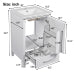 20 Inch Bathroom Vanity with Sink, Modern White Freestanding Bathroom Cabinet, Soft Close Drawer and Door, Space Saving Storage