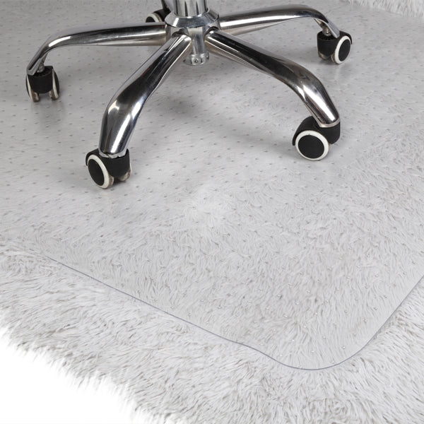 AEELLEEA 3-Pack Clear PVC Office Chair Mats for Carpet, Studded Floor Protectors