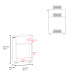 Slim Bathroom Storage Cabinet, White Narrow Toilet Side Cabinet with Open Shelf and Cupboard, Freestanding Organizer for Small Space