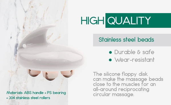 Aeelleea 6-Piece Skincare Tools Set, Ice Roller Jade Roller Volcanic Stone Oil Absorber Silk Glove Home Spa Gift