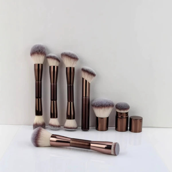 12Pcs Professional Makeup Brush Set with Travel Storage Bag, Ultra Soft Synthetic Bristles Ergonomic Handle, Portable Flawless Makeup Tools for Beginners Daily Use