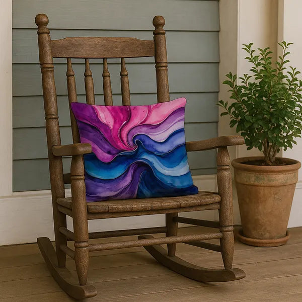 Aeelleea Bisexual Pride Flag Pillow 18x18 in, LGBTQ Rainbow Cushion