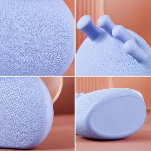 Silicone Toe Separator & Foot Massage Pad, Soft Toe Spacer Cushion for Home Foot Care, Blue