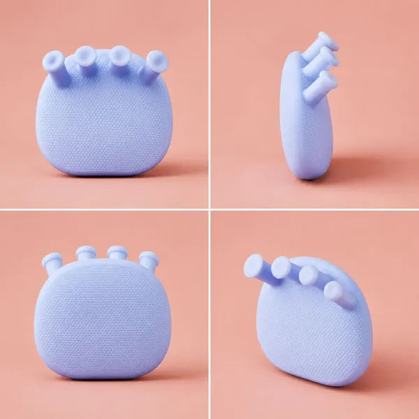 Silicone Toe Separator & Foot Massage Pad, Soft Toe Spacer Cushion for Home Foot Care, Blue