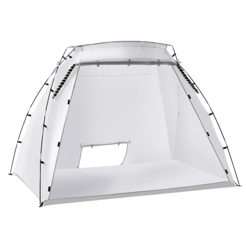 Paint Booth Tent, Portable Spray Paint Tent 120 x 84 x 72 in, Pop Up Painting Shelter with Vents, Fiberglass Poles for DIY Projects