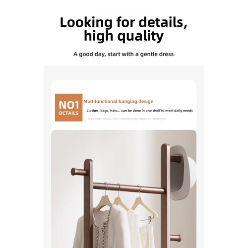 Coat Racks solid wood hanger 23.6* 11*71in Solid environmental protection easy to assemble beautiful can be placed in the bedroom/living room