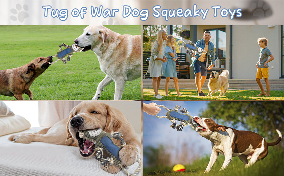 ZippyPaws Dog Chew Toys, Squeaky Dog Toys, Interactive Tug of War Puppy Toys, Stuffed Dog Toys for Small, Medium and Large Dogs - Monkey