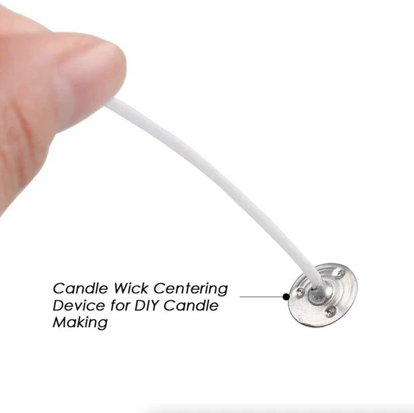 6 Inch Cotton Core Candle Wicks, Pre Tabbed Candle Making Supplies, 100Pcs Cotton Candle Wicks for DIY Soy & Paraffin Candle Craft